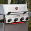  🔥 Nouveau | Grill Barbecue à 4 brûleurs au propane à 4 brûleurs, 37 000 BTU, barbecue en acier inoxydable avec zone de gril, grilles en fonte, tablettes pliantes, corps en émail facile à nettoyer et roulettes pivotantes, Mesa II 410BZ