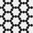 Metro 1" Hex Matte White with Black Honeycomb 10-1/4" x 11-7/8" Porcelain Mosaic Floor and Wall Tile