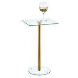 iDesign Square Drink Table for Small Spaces