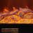 White Solid Wood Electric Fireplace