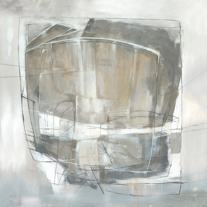 Through Tetragonal Painting by Jacob Lincoln, 36" H x 36" W x 1.5" D, Glass Coat
