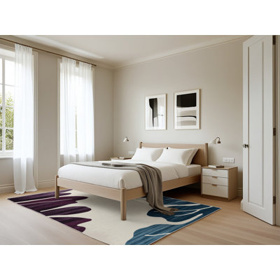 Tapis beige lavable à la machine