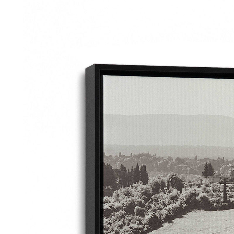 «Tuscan Hills I» par Deborah Revell, reproduction d'art, 36 W x 24 H, Black, Framed Canvas