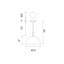 Mini-luminaire suspendu 1 lumière avec finition noire-183874629