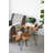 23.5X19.5X15.5" Brown Teak Wood Side Table