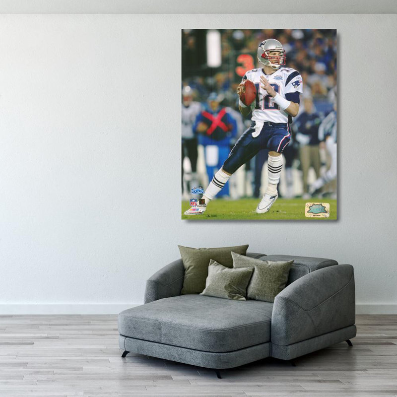 Tom Brady - Super Bowl XXXIX, H 34 po x l 28 po