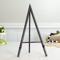 Heavy-Duty Metal, Museum Display Art Tripod Easel for Large Canvases (68  H) - Black