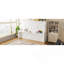 Lit escamotable double avec bureau, station de charge USB, lumières DEL, blanc-1881585787
