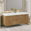 Meuble-lavabo double avec portes à fermeture en douceur et tiroirs divisés
