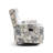 Upholstered Classic Wing Back Manual Handle Swivel Rock Glider Recliner with Naihead Trims-1522077298