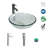 ECLIFE Manrique 16.5'' Clear Tempered Glass Circular Bathroom Sink with Faucet