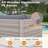 14-Seat Modern Patio Furniture Set with Swivel Rocking Chairs, Thick 4″ Cushions, Dual-Strand Wicker Rattan, Rust-Resistant Steel Frame – Outdoor Conversation & Modular Sectional,Gray-1313388103