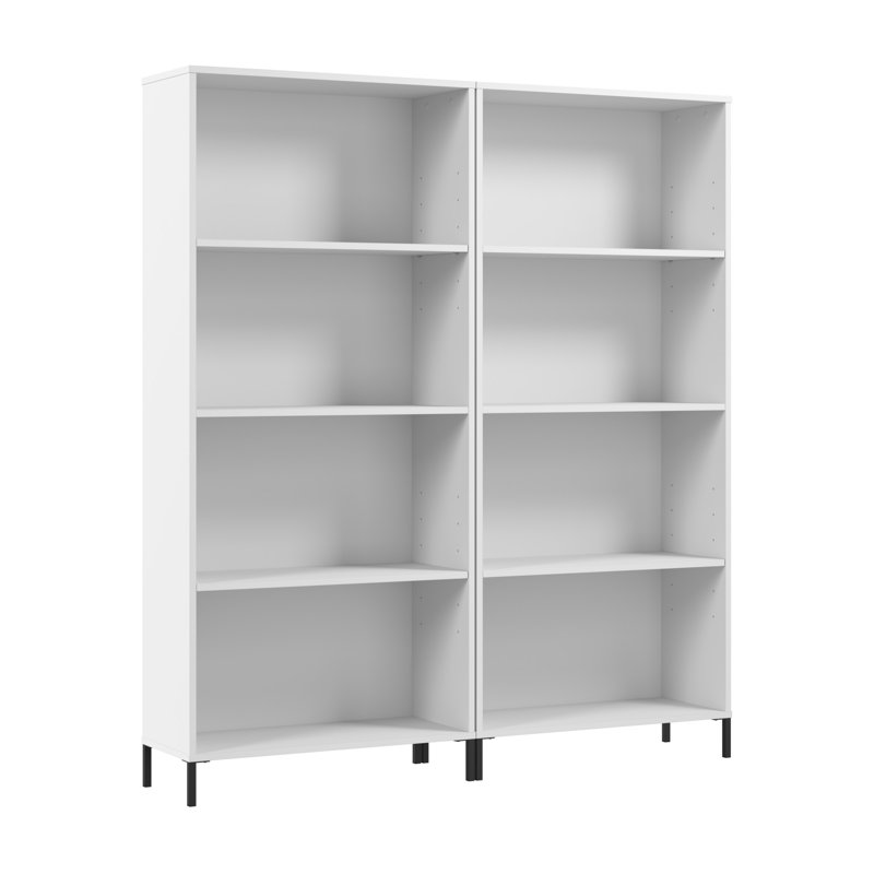 Ensemble de 2 bibliothèques à 4 tablettes