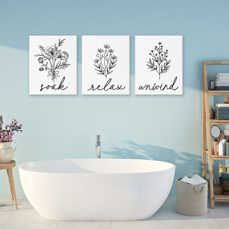 Ensemble de 3 salles de bain pour salle de bain, H 20 po x l 16 po