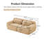 Canapé modulaire ergonomique doux et moelleux 34D-1224061235-1224061237