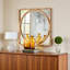 Miroir mural rond en rotin naturel Tavin