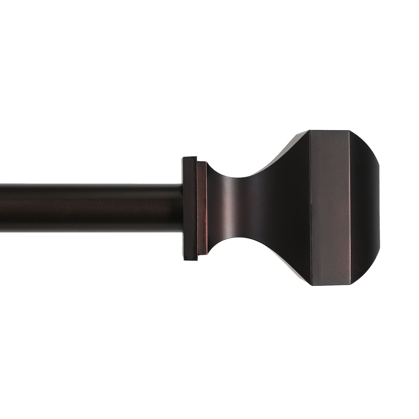 Claremont  Cate 1" Premium Decorative Window Curtain Rod, 66" - 120"