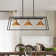 3 - Light Island Open Rectangular Linear Chandelier With Cone Shades