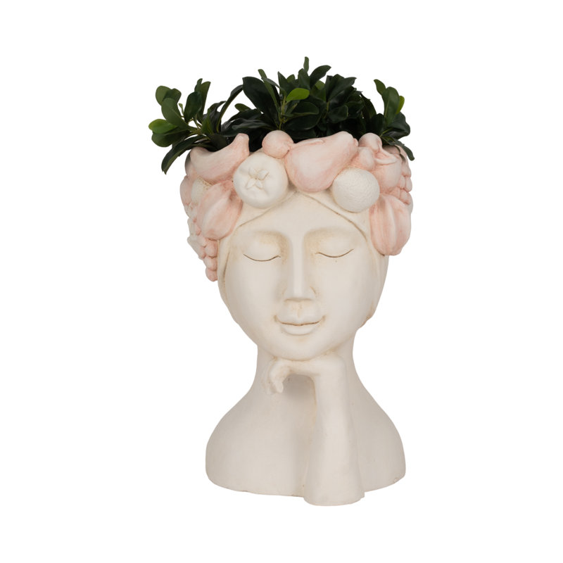 Polyresin Face Planter - Enrich Your Space With Greenery