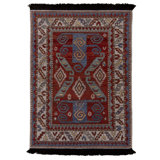Burano Hand Knotted Wool Geometric Area Rug