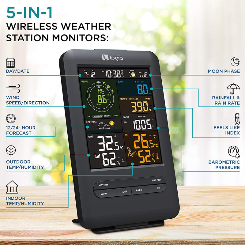 Station météo Wi-Fi 5-en-1