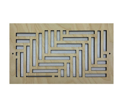 Stellar Air White Wall And Ceiling Registers - 6x6 (Duct Opening) 8x8 Overall Size - Elevation