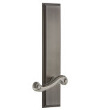 Grandeur Carré Tall Plate Passage with Newport Lever