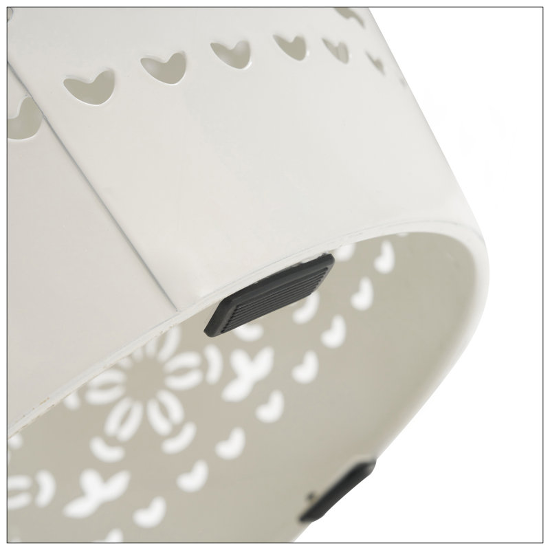 Table d'appoint RUBY 12 po - Blanc, Blanc