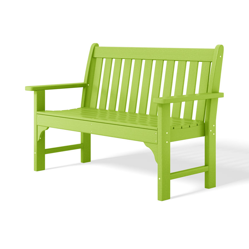 Banc de jardin en PEHD Laguna, Limette