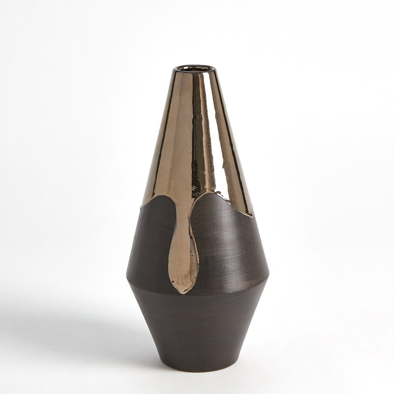 Handmade Earthenware Table Vase, 12.25" H x 6" W x 6" D
