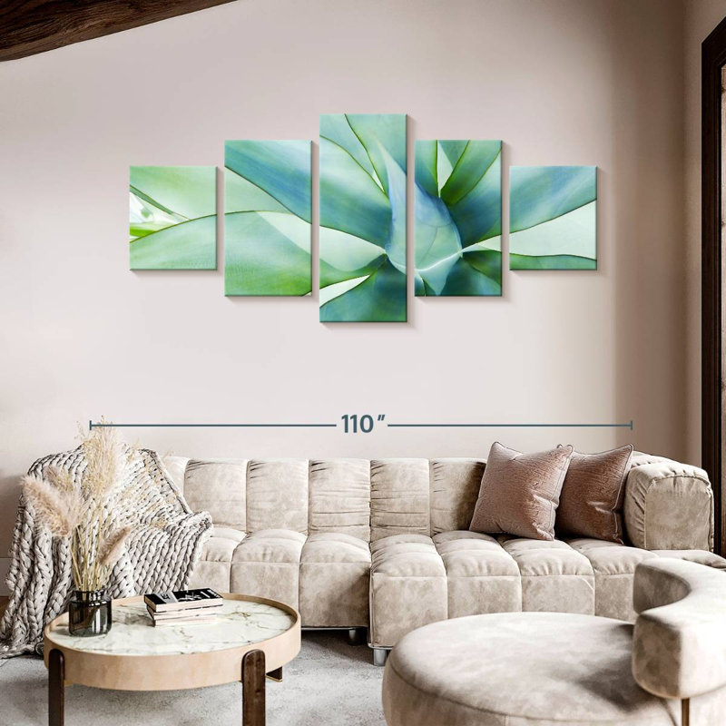 Agave Leaves, 42" H x 92" W