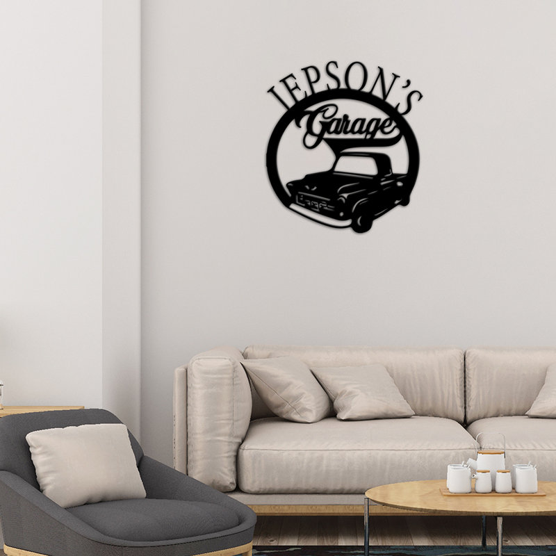 Amunra Water Resistant Steel Text & Numbers Wall Decor
