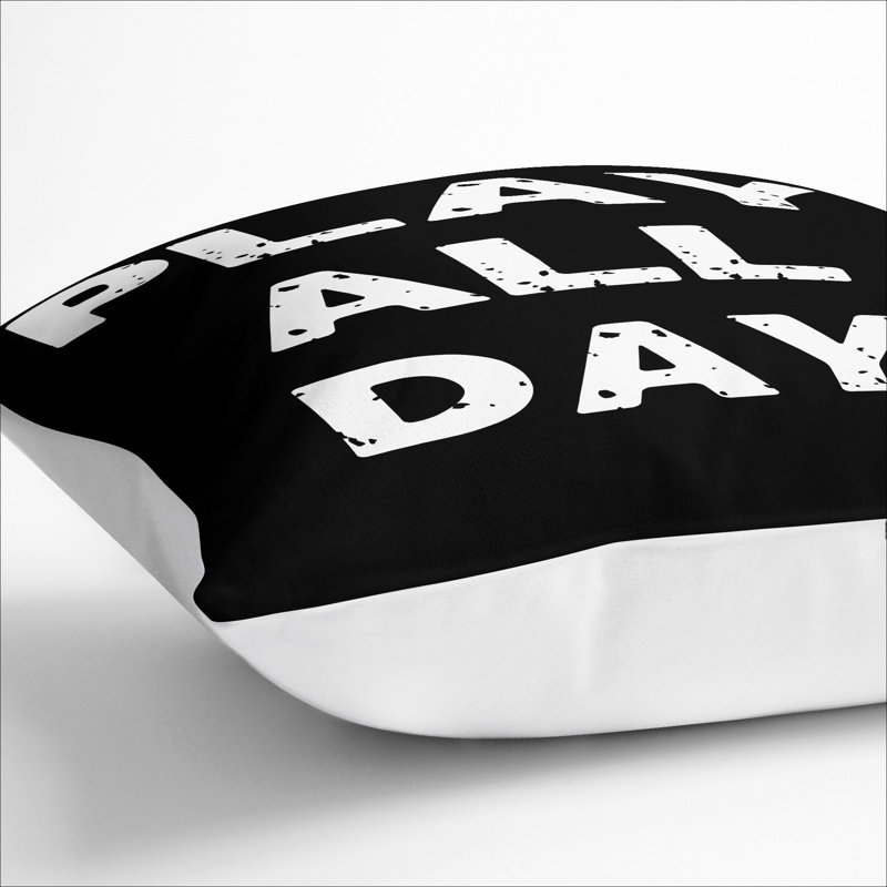 Play All Day Scatter Cushion, White, 40cm H x 40cm W x 15cm D
