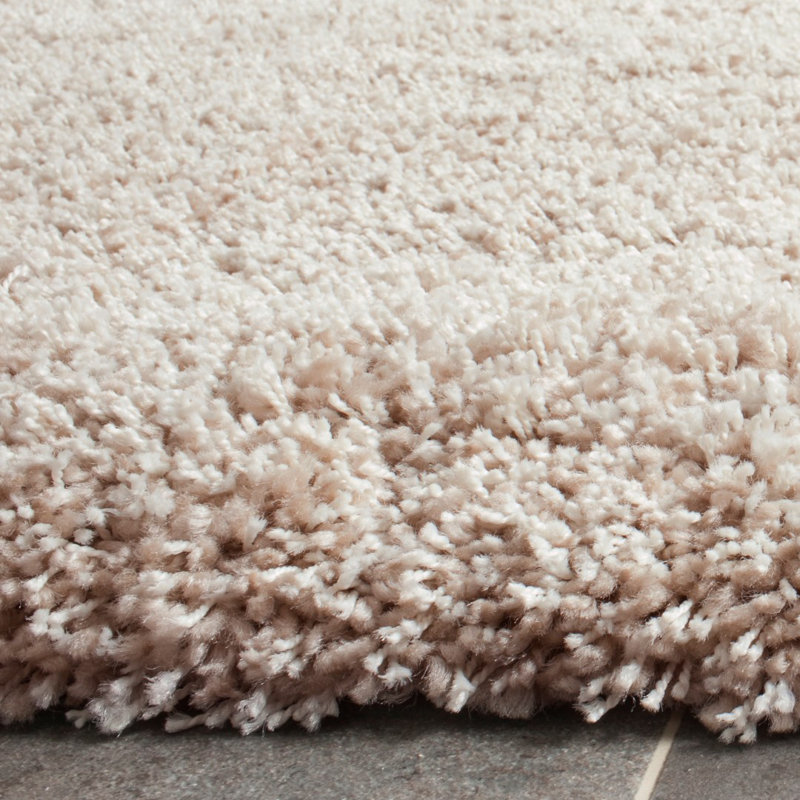 Vandoren Shag Performance Solid Color Rug, Rectangle 6'7" x 9'6", Beige
