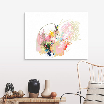 Reproduction d’art sur toile, "Pink abstract" par niya Christine