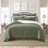 Elsie Linen Look Duvet Cover 8 Piece Designer Set-101216984-101216968