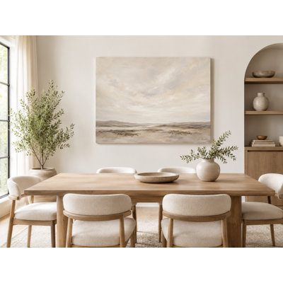 Soft Beige Coastal Plain Wrapped Jaan