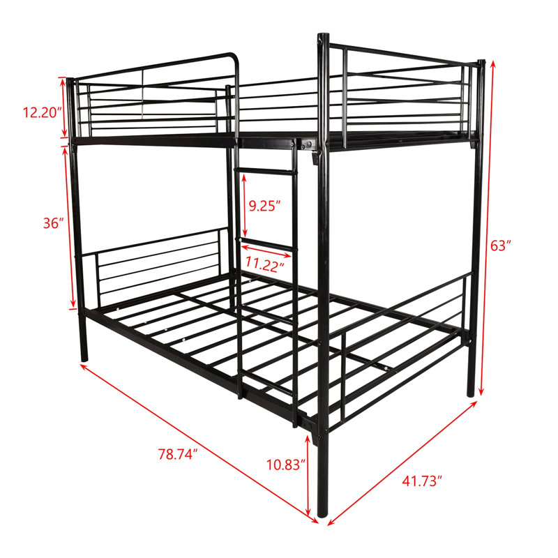 Alage Platform Bed, Black
