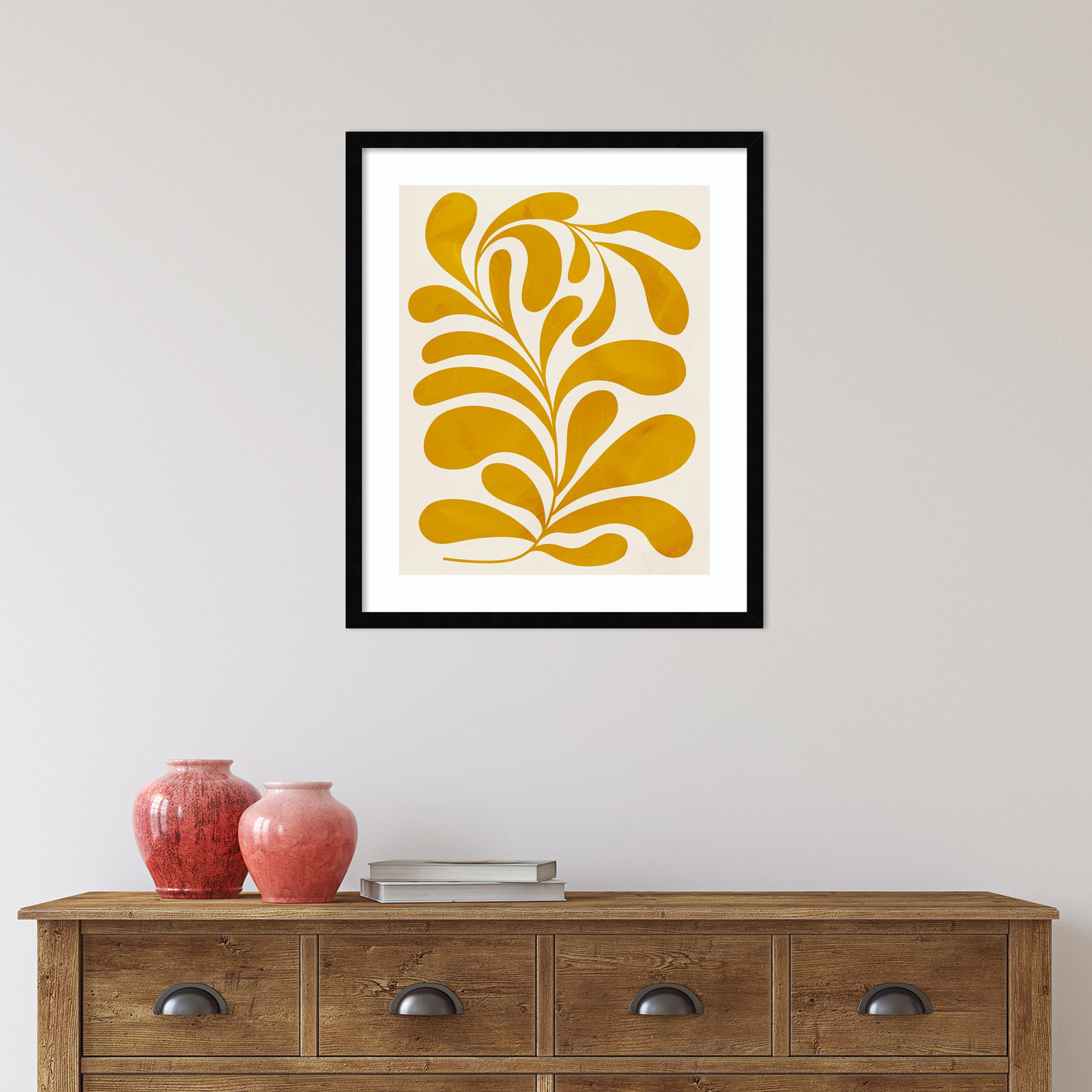 Goldenrod II by Grace Popp, Black, 25" H x 21" W x 1" D
