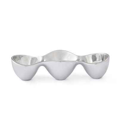 Nambe Triple Condiment Server