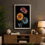 Three Gerbera Blooms Botanical - Wrapped Canvas-792484135-792484139