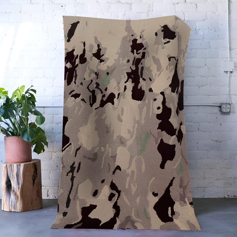 Tapis intérieur / extérieur Khamiya, Rectangle 5 pi x 6 pi 6 po