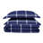 Truly Soft Printed Windowpane Percale Ring Stitch Plaid Comforter Set-1610644096-1610644103