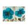 Teal Flowers by Asia Jensen - Wrapped Canvas Painting