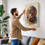 Hippopotamus Rising Modern - Wrapped Canvas-1417193775-1417193774