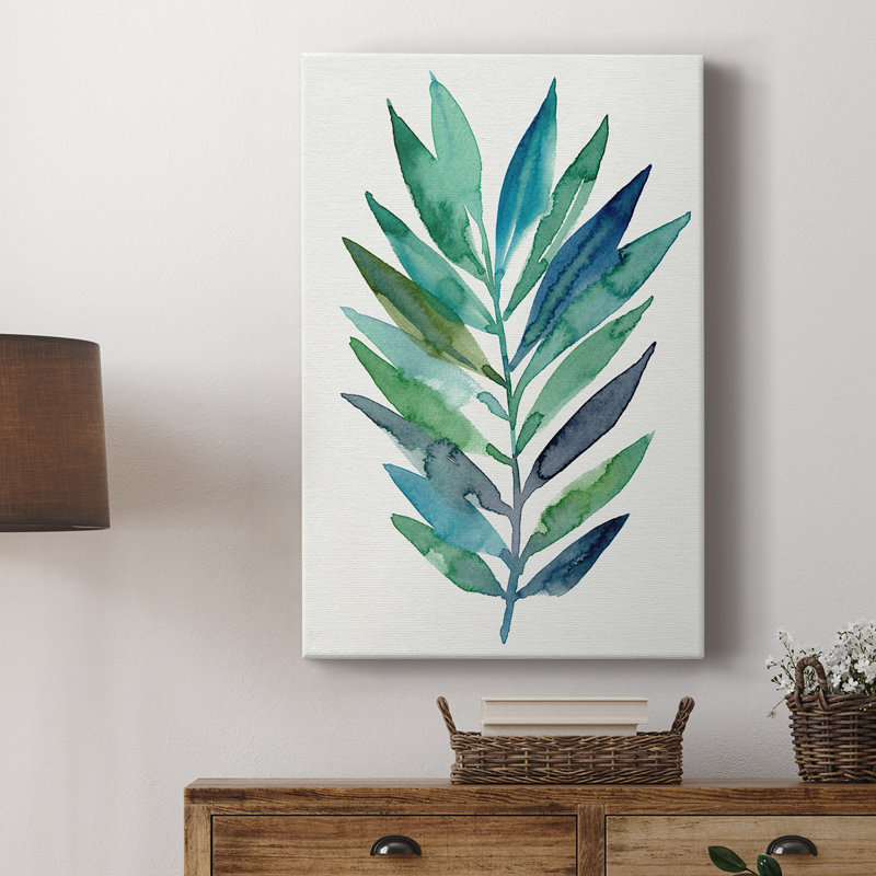 Palm Frond Flow II - galerie Cavas sur mesure, H 12 po x l 8 po