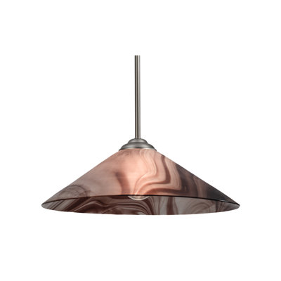Luminaire suspendu 1 lumière à cône simple Chambord Swirl