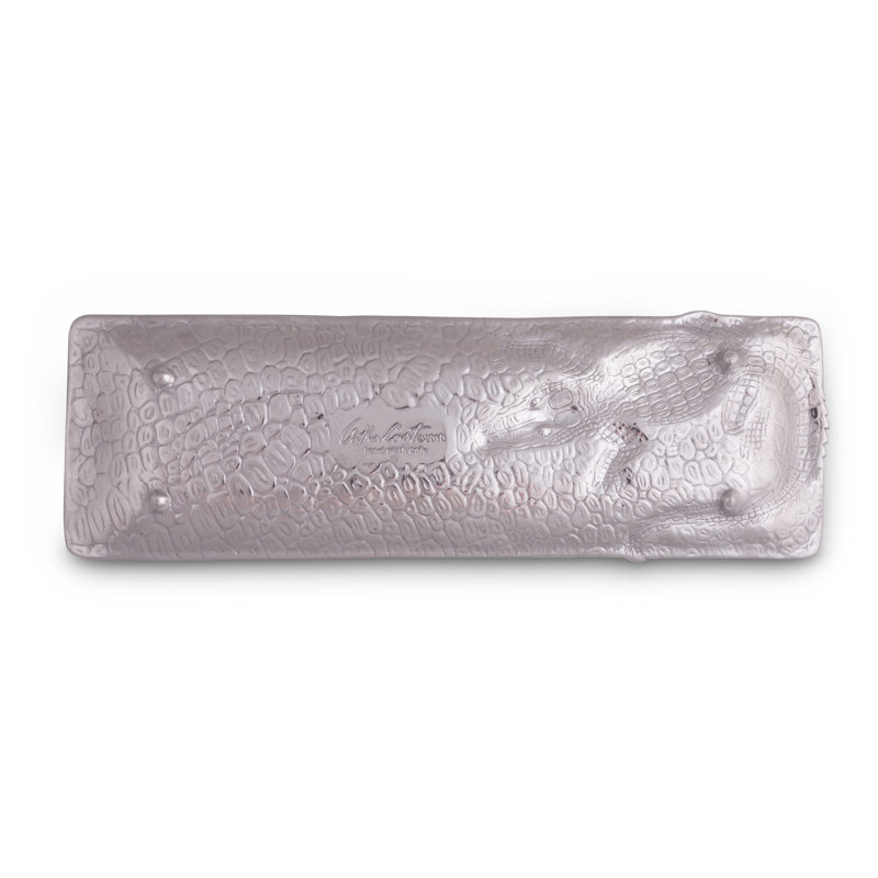 Alligator Metal Decorative Tray