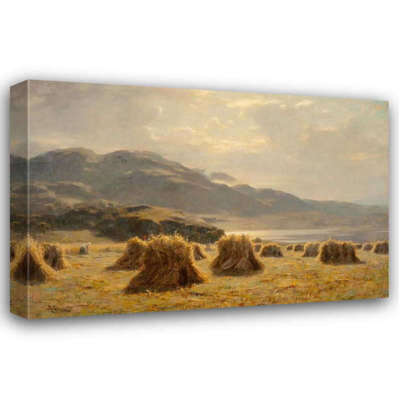 «A Highland Harvest» par Duncan Cameron - Art mural sur toile tendue avec châssis, H 18 po x l 14 po
