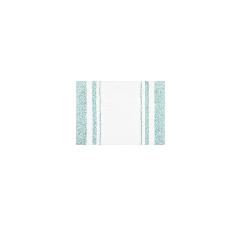 Reversible Bath Rug, Aqua, 30" L x 20" W